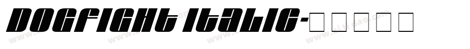Dogfight Italic字体转换